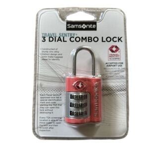 Samsonite Travel Sentry 3 Dial Cable Lock *New*